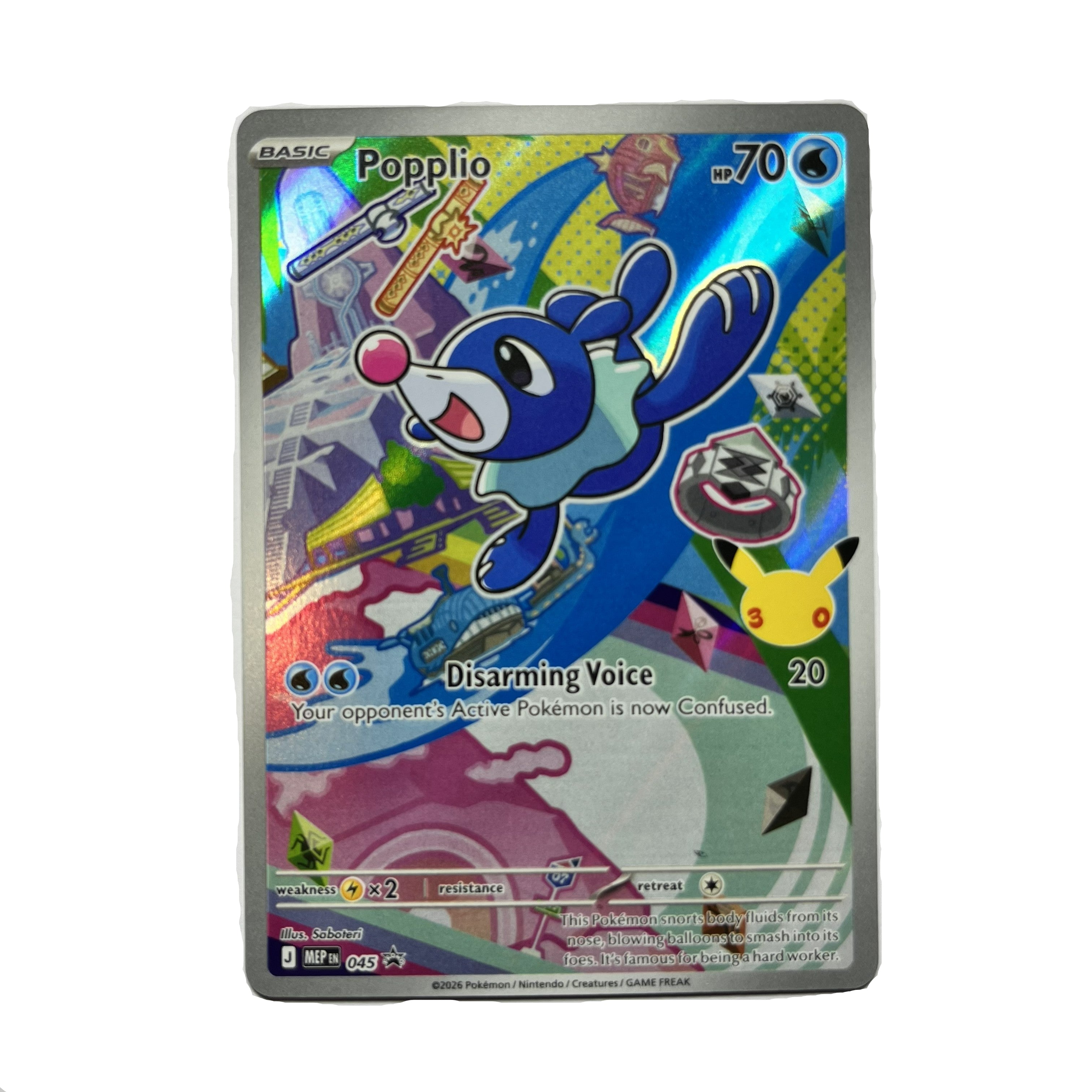 Popplio First Partner Series 1 Promo 045/195 - Pokémon TCG