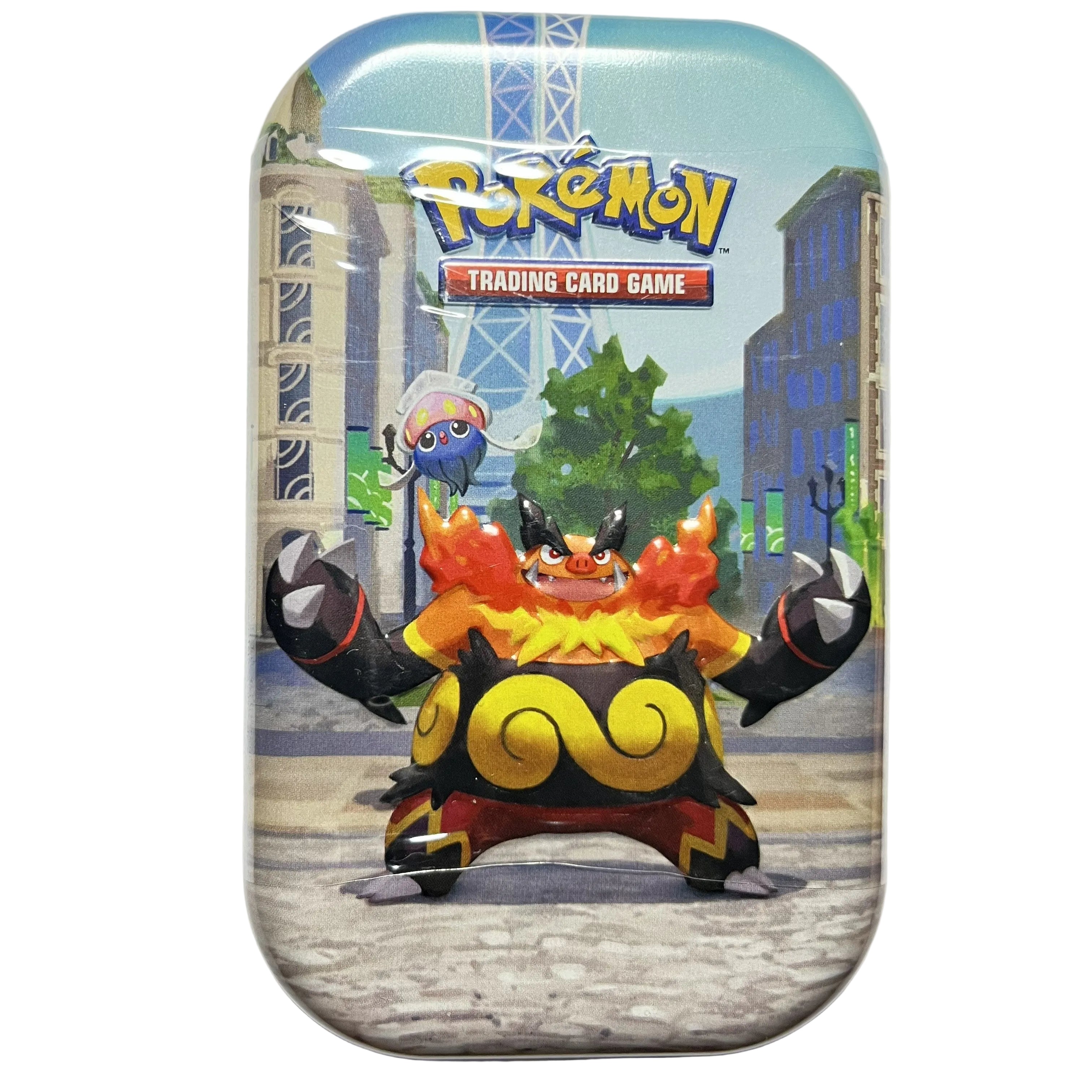 Pokémon TCG Lumiose City Mini Tin – Emboar & Inkay