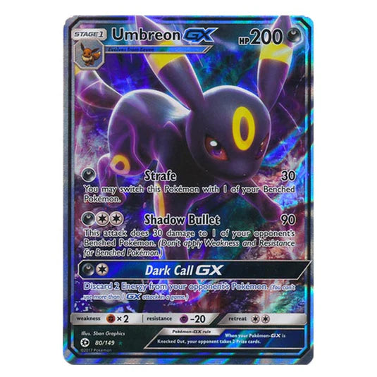 Umbreon-GX 80/149 - Sun & Moon Base Set - Ultra Rare